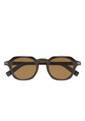 Zegna round-frame sunglasses - Brown