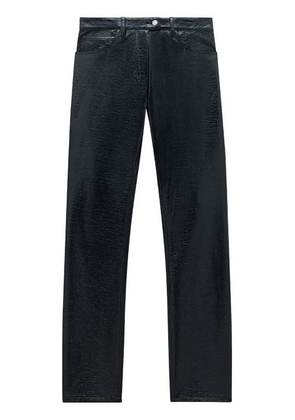 Courrèges straight-leg vinyl trousers - Black