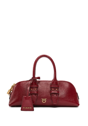 PINKO buckle-lock leather tote bag - Red