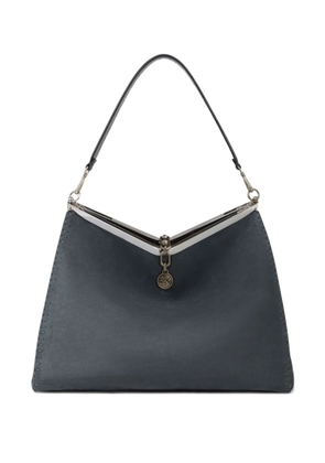 ETRO large Vela nubuck-leather tote bag - Black