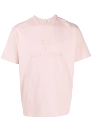 Each X Other logo-embroidered cotton T-shirt - Pink