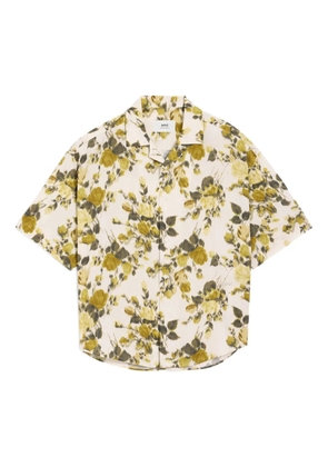 AMI Paris Ami floral-print short-sleeved camp shirt - Neutrals