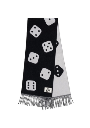 Marc Jacobs The Dice fringed scarf - Black