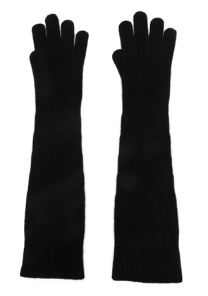 TOTEME ribbed gloves - Black