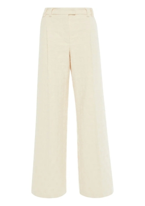 La DoubleJ La Comasca jacquard trousers - Neutrals