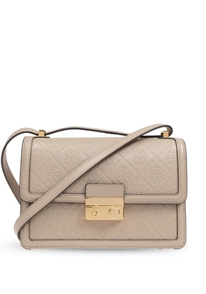 Tory Burch T Monogram leather shoulder bag - Neutrals
