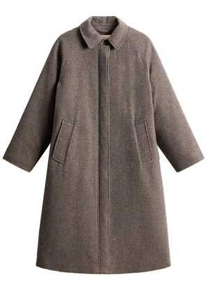 Woolrich loro piana patterned coat - Brown