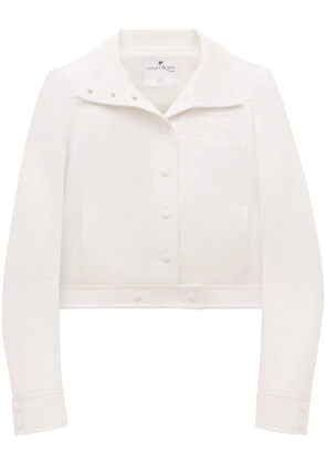 Courrèges Reedition vinyl jacket - White