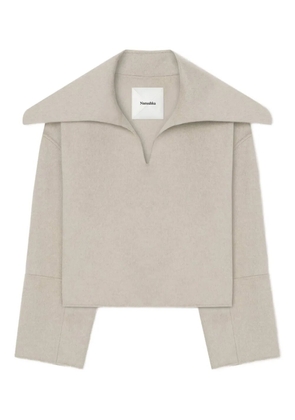Nanushka Maxe pilgrim-collar sweater - Neutrals