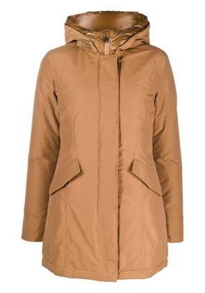 Woolrich hooded zipped parka - Brown