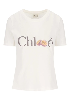 Chloé logo T-shirt - Neutrals