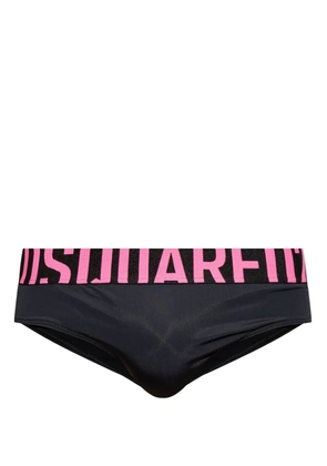 DSQUARED2 logo-waistband swim trunks - Black