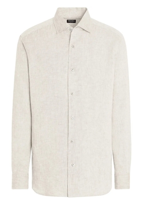 Zegna Oasi Lino shirt - Neutrals