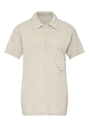 Maison Margiela mélange-effect polo shirt - Neutrals