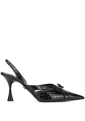 Roberto Cavalli pointed-toe slingback pumps - Black