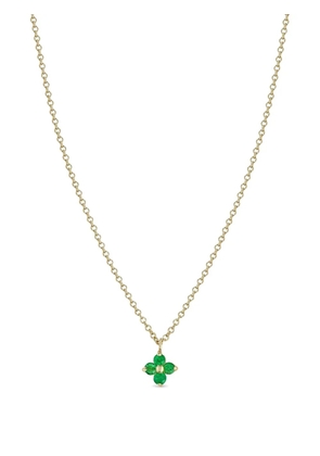Zoë Chicco 14K yellow gold Quad emerald necklace
