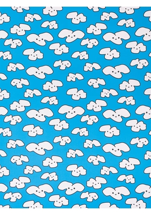 Chasing Paper cloud print wallpaper - Blue