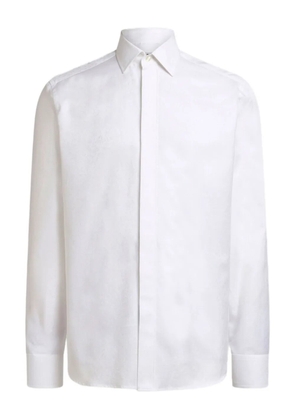 ETRO paisley jacquard long-sleeves shirt - White