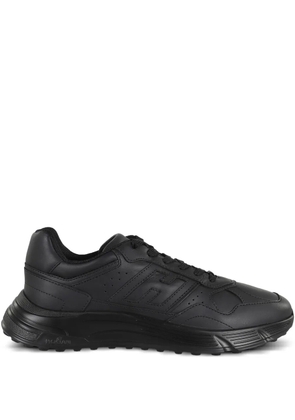 Hogan lace-up perforated sneakers - Black