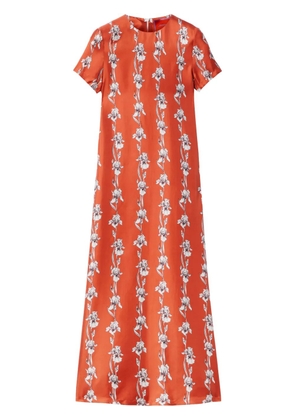 La DoubleJ Swing midi dress - Orange