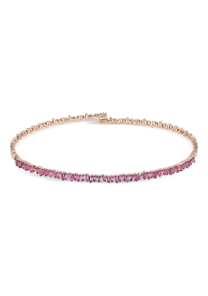 Suzanne Kalan 18K rose gold pink sapphire choker