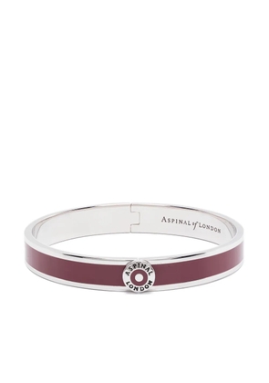 Aspinal Of London Enamel bangle bracelet - Silver