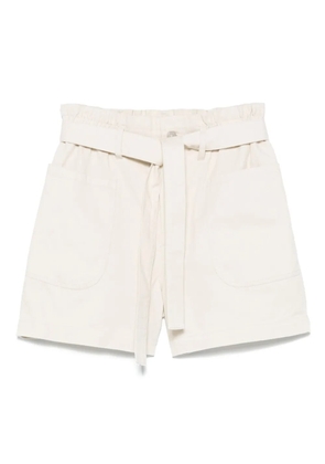 DKNY belted shorts - Neutrals