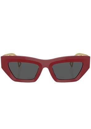 Versace Eyewear logo-embossed square-frame sunglasses - Red