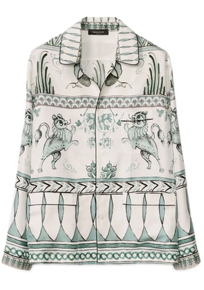 Fabiana Filippi graphic-print shirt - White