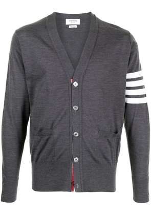 Thom Browne 4-Bar V-neck merino cardigan - Grey