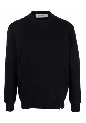 Golden Goose round-neck sweater in dark blue cotton