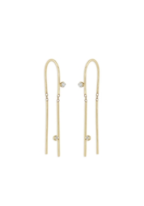 Zoë Chicco 14K yellow gold Wire diamond earrings