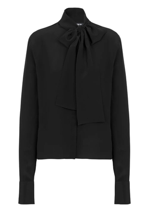 Balmain bow-detail buttoned blouse - Black