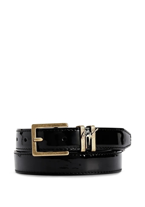 Giuseppe Zanotti patent-finish belt - Black