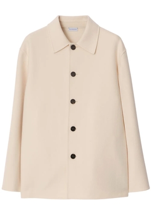 Burberry single-breasted wool jacket - Neutrals