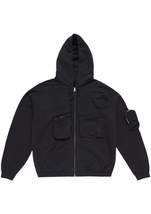 MM6 Maison Margiela cargo-pockets 'Black' hoodie
