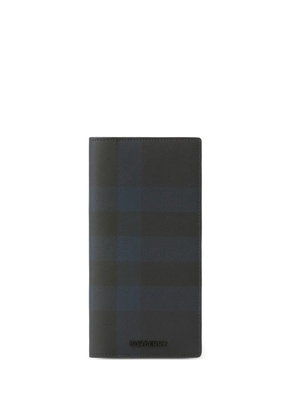 Burberry check-pattern leather wallet - Blue