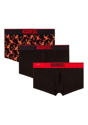 Diesel red-waistband boxers set - Black