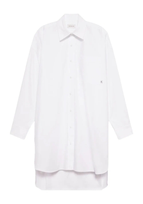 Calvin Klein Jeans chest-pocket midi shirt dress - White