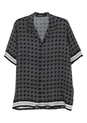Karl Lagerfeld monogram-pattern shirt - Black