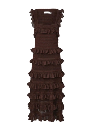 ZIMMERMANN Hypnotic midi dress - Brown