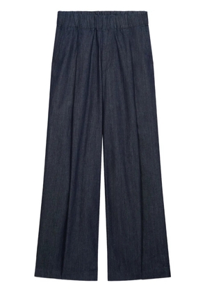 DRIES VAN NOTEN wide pleated jeans - Blue