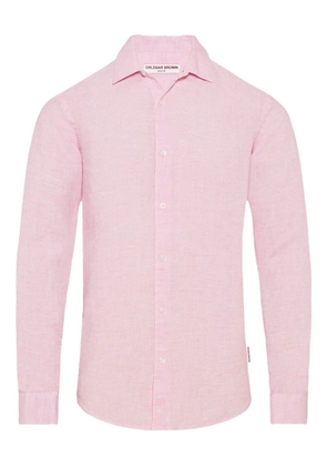 Orlebar Brown Giles linen shirt - Pink