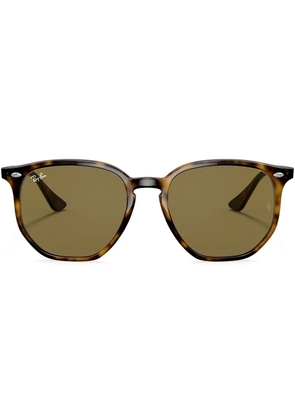 Ray-Ban round-frame tortoiseshell sunglasses - Green