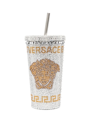 Versace Home Medusa crystal-embellished travel cup - Silver
