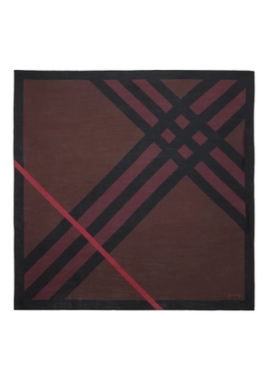 Burberry checked scarf - Red