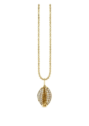 Sydney Evan 14K yello gold Cowrie Shell diamond necklace