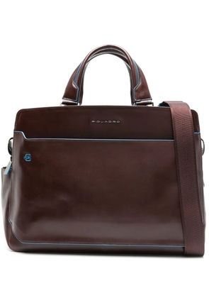PIQUADRO leather laptop bag - Brown