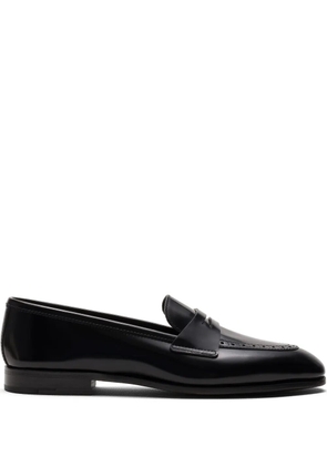 Church's polished-finish leather loafers - Black