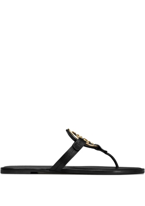 Tory Burch Miller logo thong sandals - Black